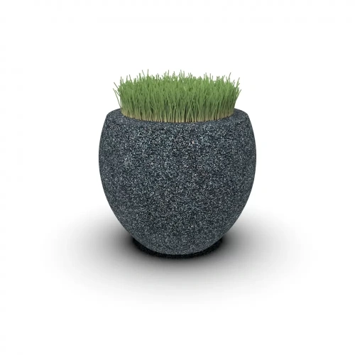 Вазон бетонный уличный Бэлли
 (фактура габбро-диабаз)