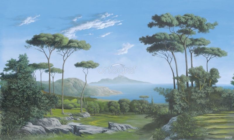 Фреска Остров в тумане Art.34427