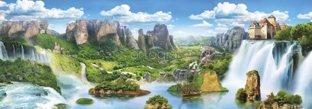 Фреска Страна водопадов Art.10551