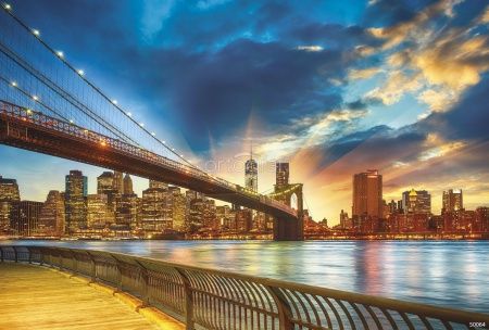 Фреска Закат над Манхетенном Art.50064