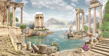 Фреска Греческие колонны