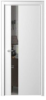 Дверь Статус Джи ширина 60 см Эмаль Зеркало грей кромка Хром