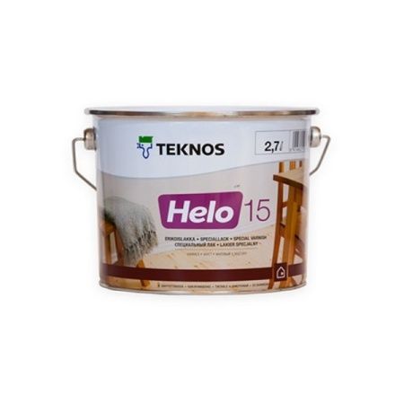 Лак для дерева Teknos Helo 15 (матовый), 2,7л
