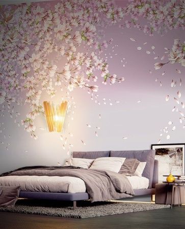 Графика Ветви цветущий магнолии. Цветы. ag0321