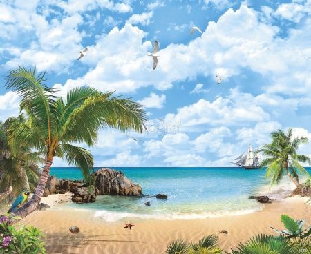 Фреска Пляж Ла Романа Art.5633