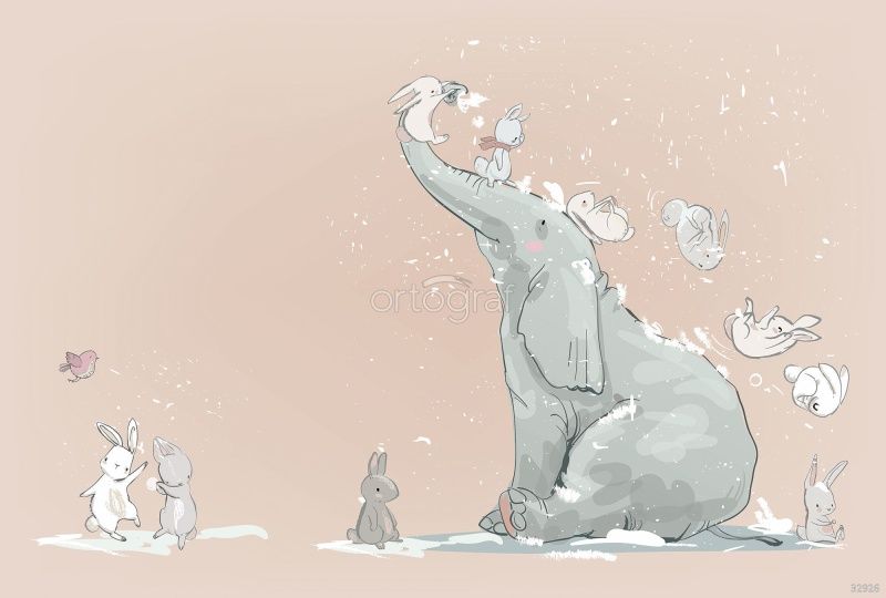 Слоник и зайки Art.32926