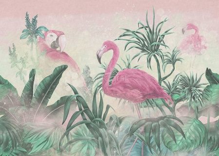 Заросли с фламинго Pink Art.8304