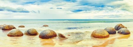 Фреска Пляж Моераки Art.30617