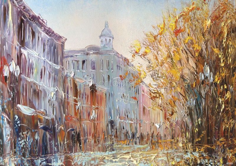 Фреска Осенний Арбат Art.8040