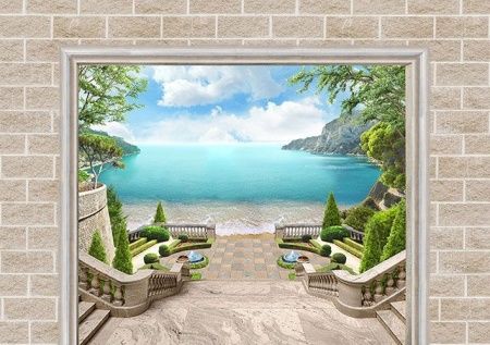 Фреска Спуск вниз по лестнице к заливу