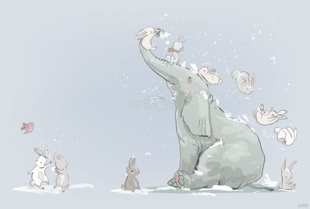 Слоник и зайки Art.32925
