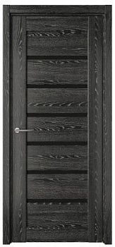 Дверь Мальта ширина 60 см ЦПЛ ТЛ Стекло черное