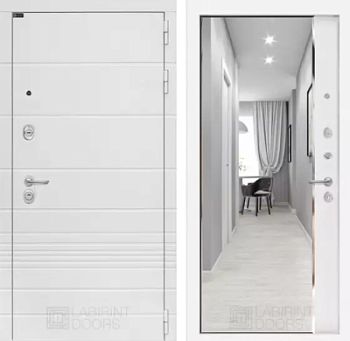 Входная дверь Трендо  с зеркалом Панорама