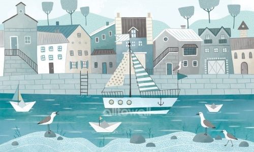 Фреска Речная прогулка