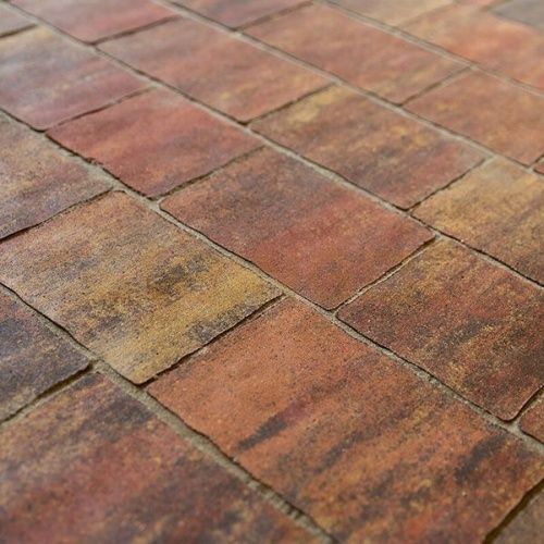 Тротуарная плитка STEINGOT Старый город Терракота Верхний прокрас 60 мм