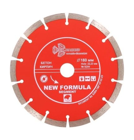 Диск алмазный TRIO-DIAMOND, Сегментный New Formula 180*10*22.23 mm Диск алмазный TRIO-DIAMOND, Сегментный New Formula 180*10*22.23 mm