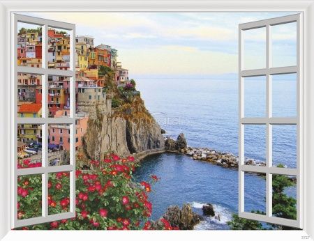 Фреска Окно с видом на залив Art.3727