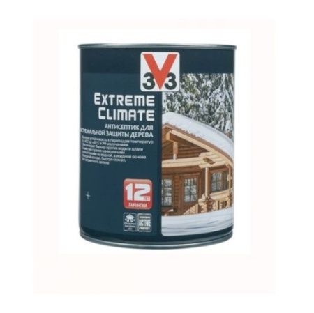 Антисептик для дерева V33 Extreme Climate Protection (Серебро), 2,5л