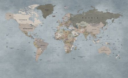 Фреска Сюжеты Карта мира арт. r_108