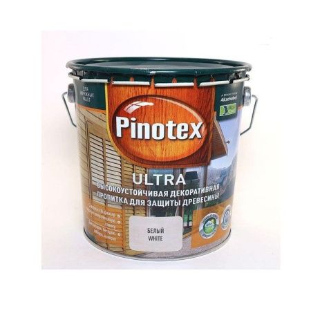 Пропитка Pinotex Ultra (Белый), 2,7 л