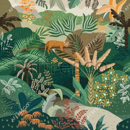 Леопард в тропиках, арт. ID139487