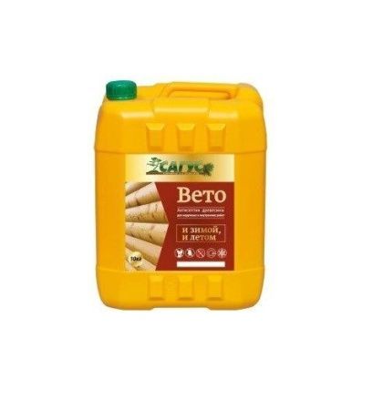 Антисептик древесины для наружных и внутренних работ (бесцветный) sagusВето, 10 кг