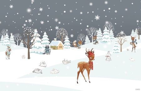 Зверята на снегу Art.33893