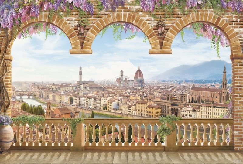 Фреска Массаулина Людмила "Вид на Флоренцию" Art.21168