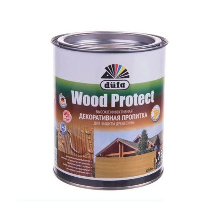 Пропитка для защиты древесины с воском Dufa Wood Protect (Дуб), 0,75 л