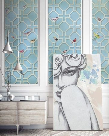 Графика Райские птицы. ag0103