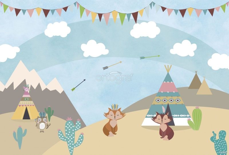 Фреска Племя индейцев Art.32960