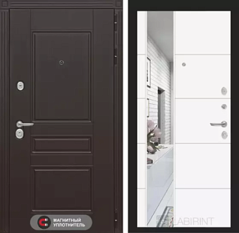 Входная дверь Мегаполис с Зеркалом 19