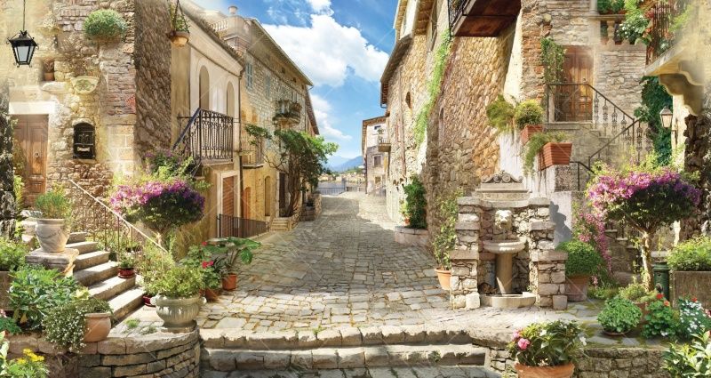 Фреска Улочка старого города