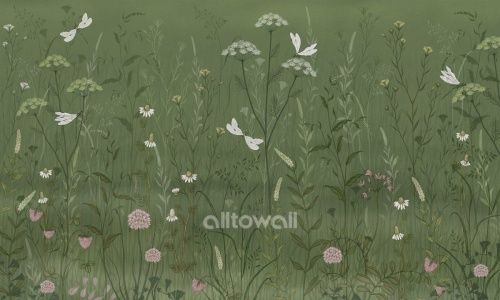 Фреска Полевые цветы-3