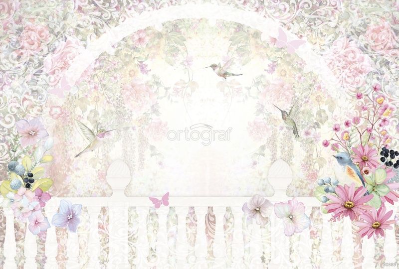 Цветочная арка в розовых тонах Art.30389