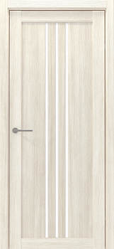 Дверь Франкфурт ширина 60 см Эко-шпон Стекло белое
