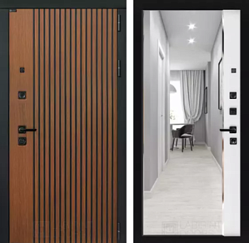 Входная дверь Шторм с зеркалом Панорама