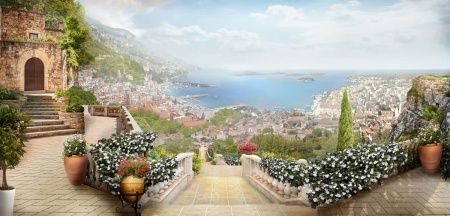 Фреска Пейзажи Арки, лестницы арт. a_945