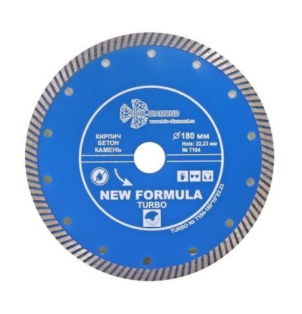 Диск алмазный TRIO-DIAMOND, Турбо New Formula 180*10*22.23 mm Диск алмазный TRIO-DIAMOND, Турбо New Formula 180*10*22.23 mm