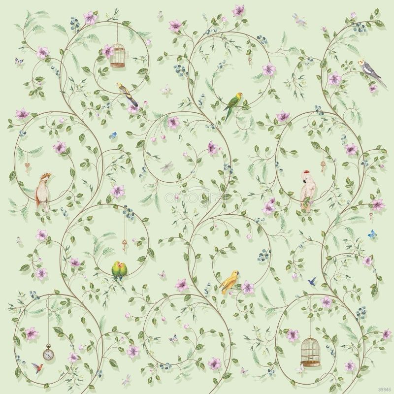 CHINOISERIE Green Art.33945