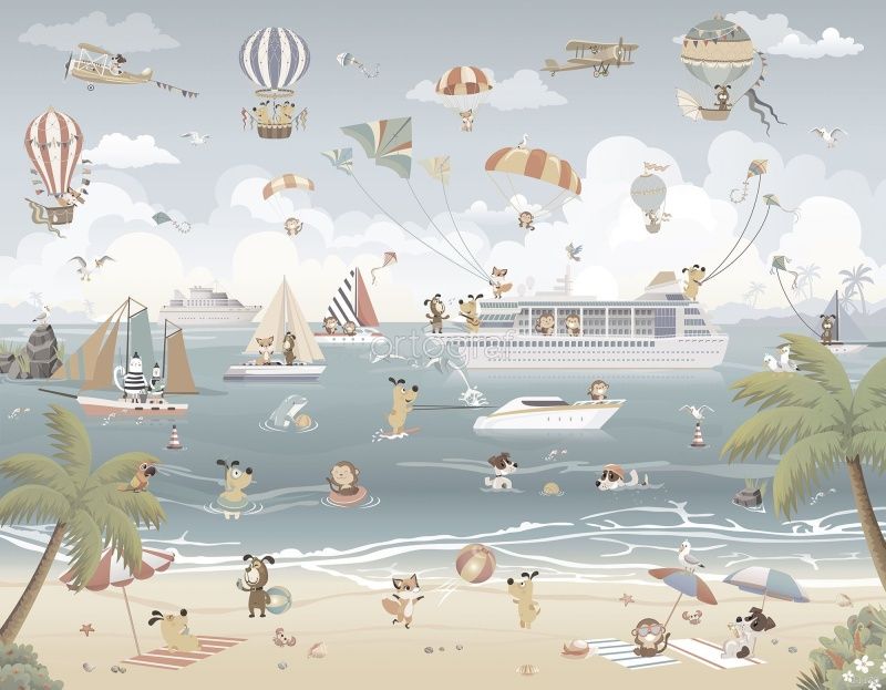 Фреска Массаулина Людмила "Отпуск на побережье" Art.21170