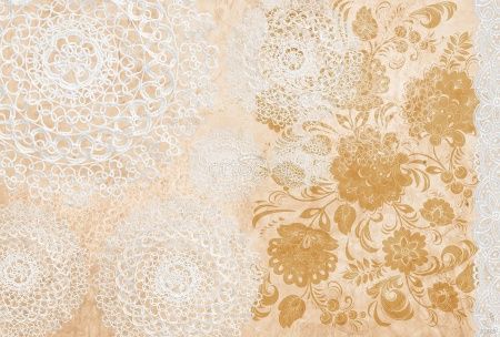 Кружево с хохломой Art.32405