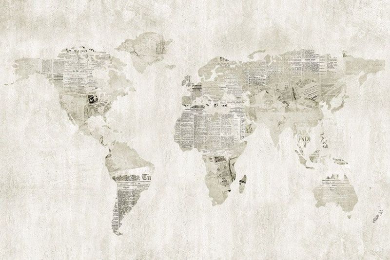 Фреска Сюжеты Карта мира арт. r_105