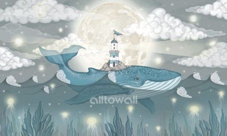 Кит в облаках