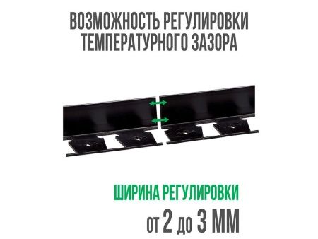 Бордюр ГеоПластБорд "Стафф" 45 мм, длина 2 м