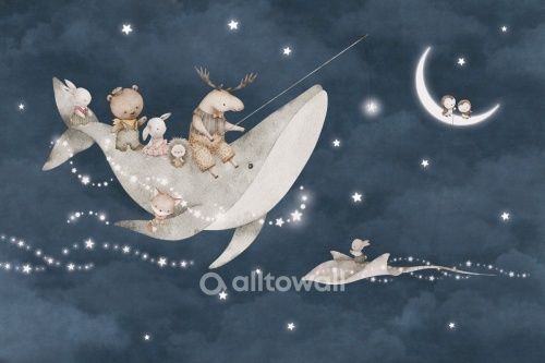 Фреска Прогулка под звёздами-2