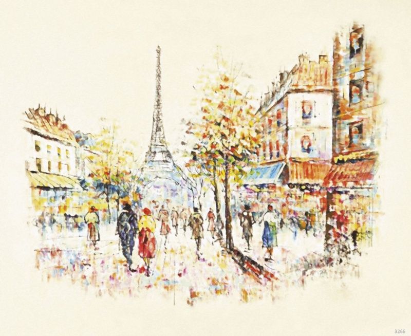 Париж Акварель Art.3266