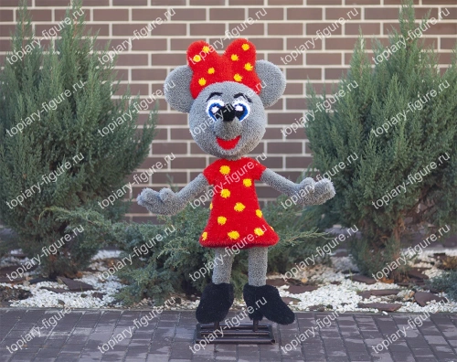 Мышка в платье серая 130*85*45