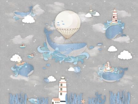 Фреска Киты на маяке Art.34401