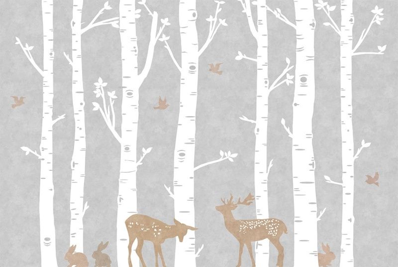 Графика Берёзовый лес  ag0087